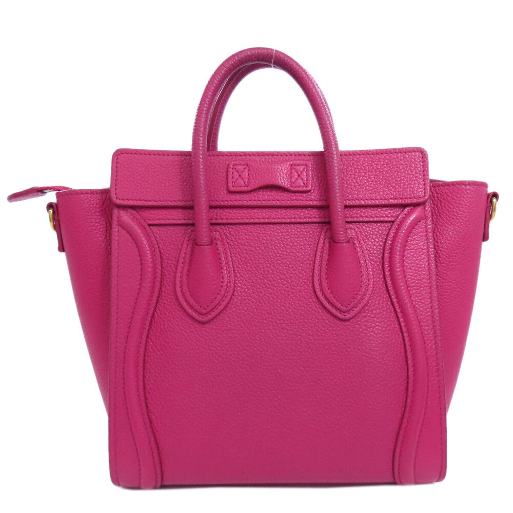 Celine Calfskin Luggage Handbag Black